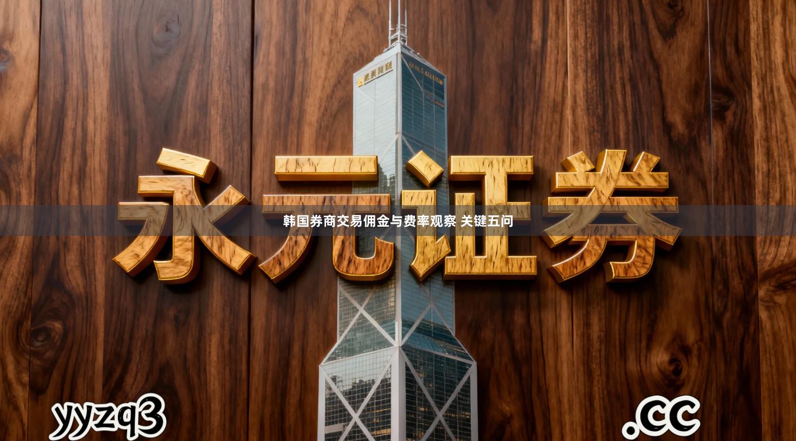 韩国券商交易佣金与费率观察 关键五问